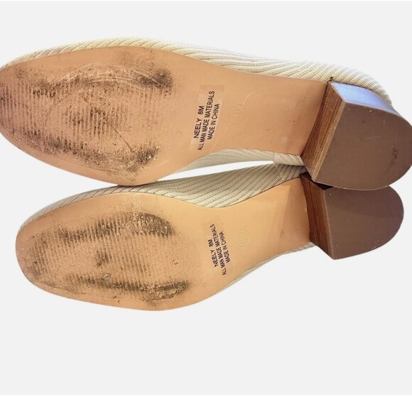 JOIE Neely Ribbed Stretch Sock Ankle Heeled Boot Neutral Women's size 8M - Picture 8 of 8